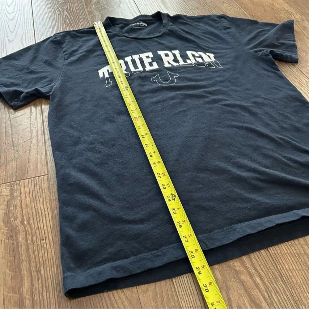 True Religion Crew Neck T-Shirt Navy Blue XL